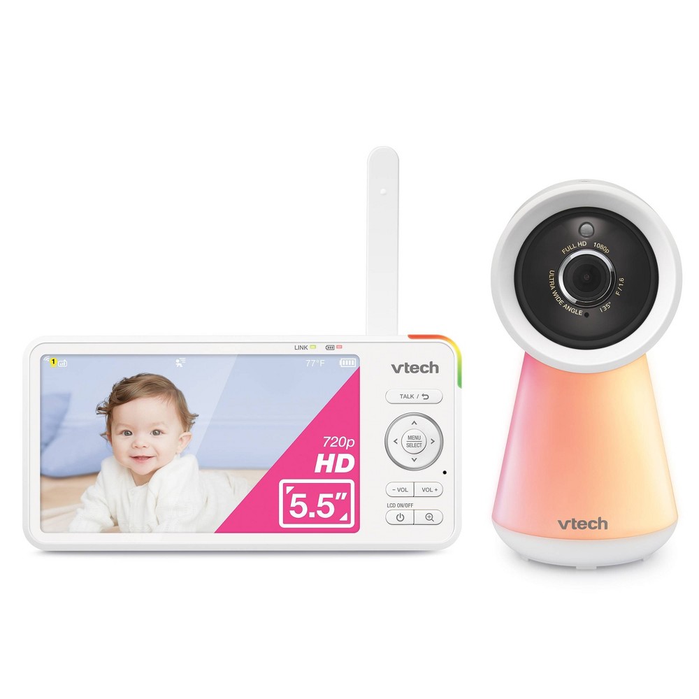 Photos - Baby Monitor V-Tech 5.5" Fixed Digital Video Monitor with Wifi - White