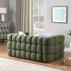 62.2 Inch Boucle Sofa with Pillows, 2-Seater Sofa with Split Back and Square Arms, Medium-Soft Marshmallow Sofa with Wood Frame-Coolbibila - 3 of 4