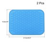 Unique Bargains Dish Drying Mat Set Under Sink Drain Pad Heat Resistant for Kitchen - image 2 of 4