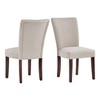 Set of 2 Quinby Upholstered Parson Dining Chairs - Inspire Q - 4 of 4