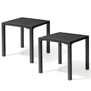 Pellebant Outdoor End Table Aluminum Square Patio Side Table - 1 of 4