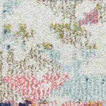 white, aqua, teal, light brown, navy, beige