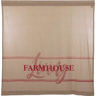 Sawyer Mill Red Farmhouse Living Shower Curtain 72x72  VHC Brands
