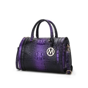 MKF Collection Usal Satchel Women's Bag Croc-Embossed by Mia K - 1 of 4