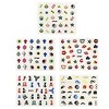 Wrapables Funky Skull Funky Patterns Nail Stickers Nail Art 3d Nail Decals, 10 sheets (300+ nail stickers) - 3 of 4
