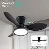 TALOYA 32 in. Indoor Black Small Ceiling Fan with Light and Remote and Quiet Reversible DC Motor, 3 CCT Light Kit - 2 of 4