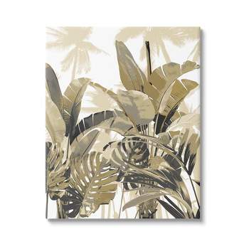 Modern Tropical Metallic Palm Leaf Framed Wall Art - Deny Designs : Target