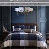 Bebejan Checkered Navy Tan 100% Cotton 5 Piece Reversible Comforter Set - 4 of 4