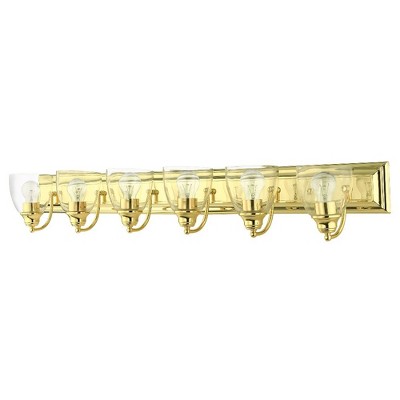 Livex Lighting Birmingham 6 - Light Vanity in  Polished Brass