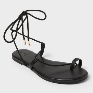 Women's Ivana Footbed Toe Ring Sandals - Universal Thread™ - 1 of 4