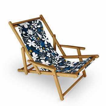 Heather Dutton Eloise Sling Chair - Deny Designs: 3-Position Recline, UV/Water-Resistant, Hardwood Frame, No Assembly Required