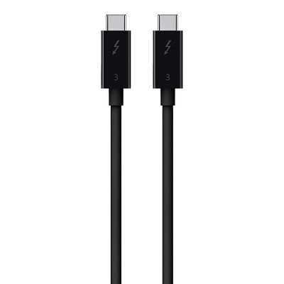 Belkin Thunderbolt 3 USB-C to USB-C Cable, 100W - 1.6 ft. 1.6 ft. / 0.5 m Black