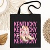 City Creek Prints Coquette Kentucky Cowgirl Boots Canvas Tote Bag - 15x16 - Black - 2 of 2