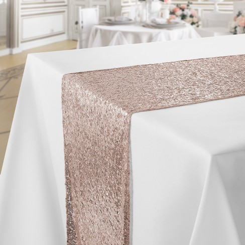 Dusty Rose Satin Table Runner - 12x108 inches