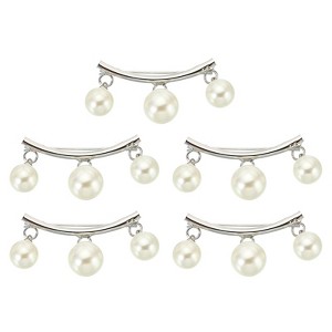 Unique Bargains Metal Decorative Brooch Clip Clasp Pin for Women Sweaters Dress 5 Pcs - 1 of 4
