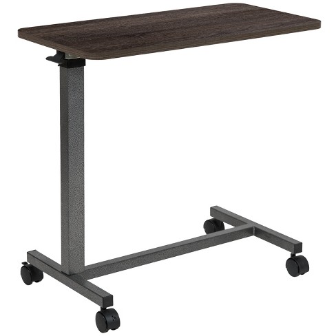 Emma And Oliver Adjustable Overbed Table With Wheels For Home And