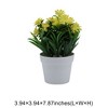 Unique Bargains Artificial Plants Pointed-Leaf Mum Plastic 3.94"x3.94"x7.87" 1 Pcs - 3 of 4
