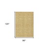 Gold And Wheat Floral Washable Indoor Outdoor Area Rug - 3 of 4