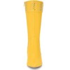 Allegra K Women's Pointed Toe Studded Spike Kitten Heels Knee High Boots - 2 of 3