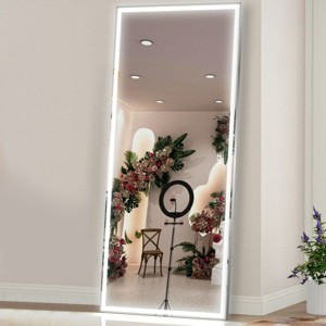 Oversized Smart Mirror,Bathroom Mirrors With Lights,LED Mirrors With 3 Color Modes,Vanity Mirror With Lights,Full Length Mirror-The Pop Home - 1 of 4