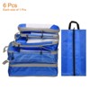 Unique Bargains Suitcases Compression Packing Cube Wear-resistant Travel Luggage Organizers Bag 6 Pcs - 3 of 3