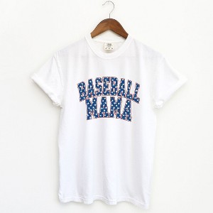 Simply Sage Market Women's Baseball Mama Varsity Stars Short Sleeve Garment Dyed Tee - 1 of 4