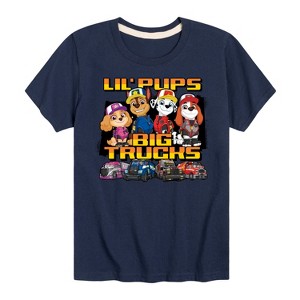 Boys' - Paw Patrol - Lil Pups Big Trucks Short Sleeve Graphic T-Shirt - 1 of 4