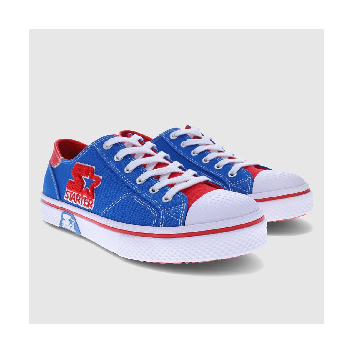 Мужские Starter Mens Tradition 71 Low Canvas Lowtop Sneaker, Blue/Red, Size 11 — фото 7