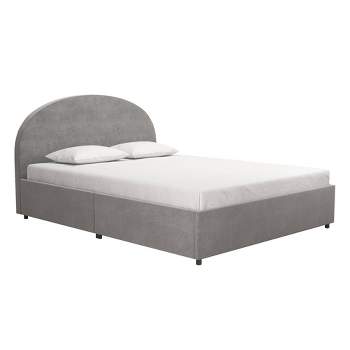 Size Moon Upholstered Bed Frame with Storage - Mr. Kate