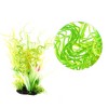 Unique Bargains Aquarium Plants Decorations Artificial Aquatic Plant Tree Green Yellow 1 Pcs - 3 of 4
