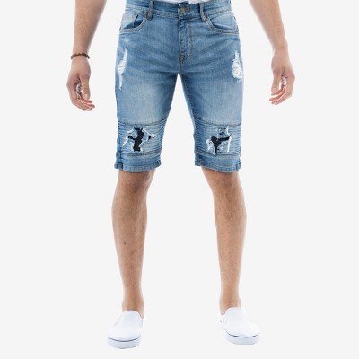 X RAY Men's 12" Inseam Stretch Jean Shorts,Denim Shorts