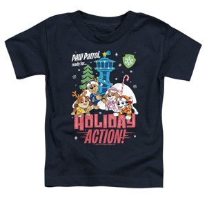 Toddler Boys' Paw Patrol Ready For Holiday Action T-Shirt - 1 of 4