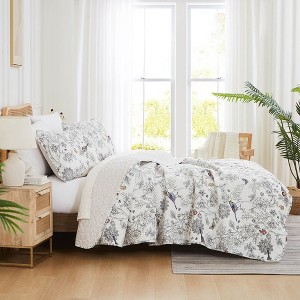 Southshore Fine Living Oversized Bayberry Reversible 3-Piece Quilt Bedding Set - 1 of 4