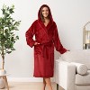 PAVILIA Women Robe with Hood, Fleece Plush Soft Long Hooded Robe, Fluffy Fuzzy Cozy Warm Bathrobe Shower Spa House - 4 of 4