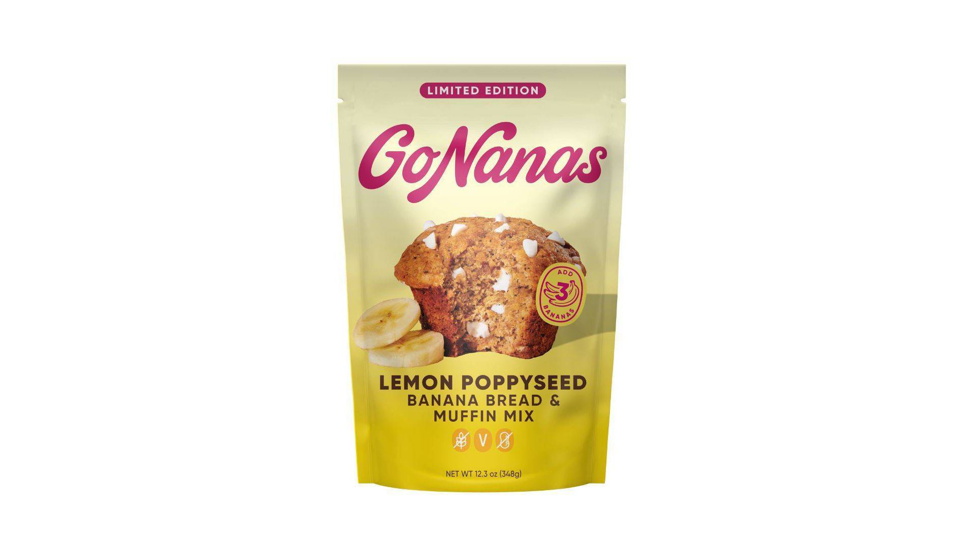 GoNanas Lemon Poppyseed Banana Bread Mix - 12.3oz