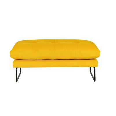 HOMLUX Karla Velvet Contemporary Ottoman