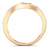 Pompeii3 1Ct Diamond Channel Set Wedding Band Mens Ring 14k Yellow Gold Lab Created - 3 of 4