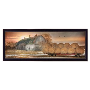 "Sunset on the Farm" by Lori Deiter, Ready to Hang Framed Print, Black Frame - 1 of 1