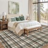 Modern Geometric Striped Area Rug Washable Rugs for Living Room Easy Cleaning Floor Cover with Non-Slip Backing - 3 of 4