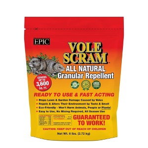 EPIC Vole Scram All Natural Ready To Use Outdoor Granular Animal Repellent Resealable Bag, 6lbs - 1 of 2