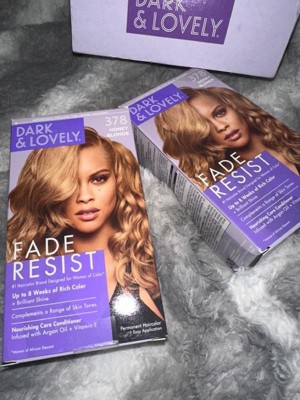 Dark And Lovely Fade Resist Permanent Hair Color - 6 Fl Oz - 378 Honey ...