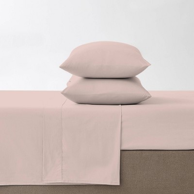 Blush Queen Cotton Percale Sheet Set for Kids