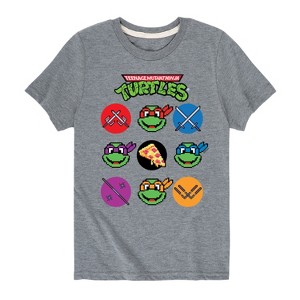 Boys' - Teenage Mutant Ninja Turtles - Turtles Grid Short Sleeve Graphic T-Shirt - 1 of 4