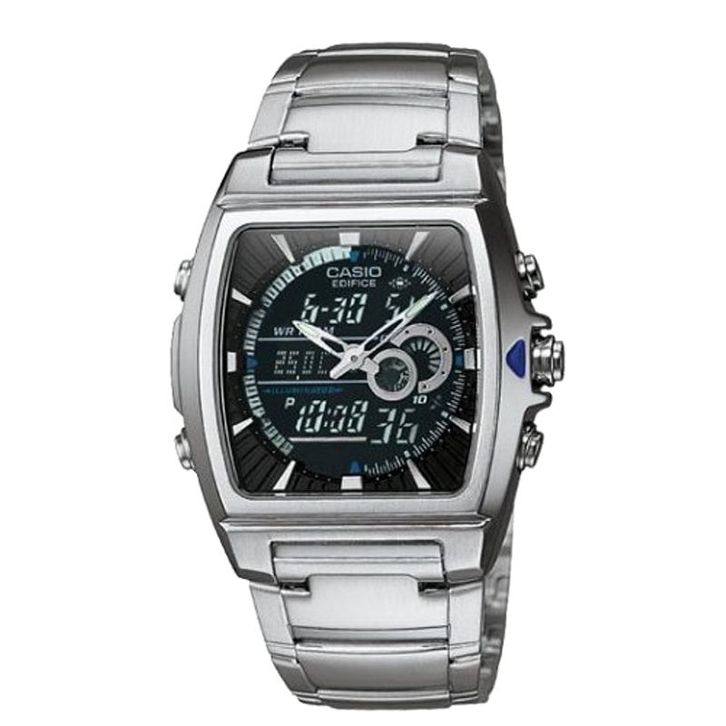 Casio Men's Square Face Ana-Digi Watch - Silver (9") - EFA120D-1AV, 1 of 5