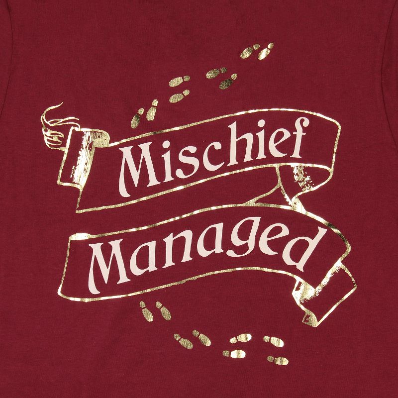 Harry Potter Women's Solemnly Swear Mischief Managed Gold Foil T-Shirt, 3 of 5
