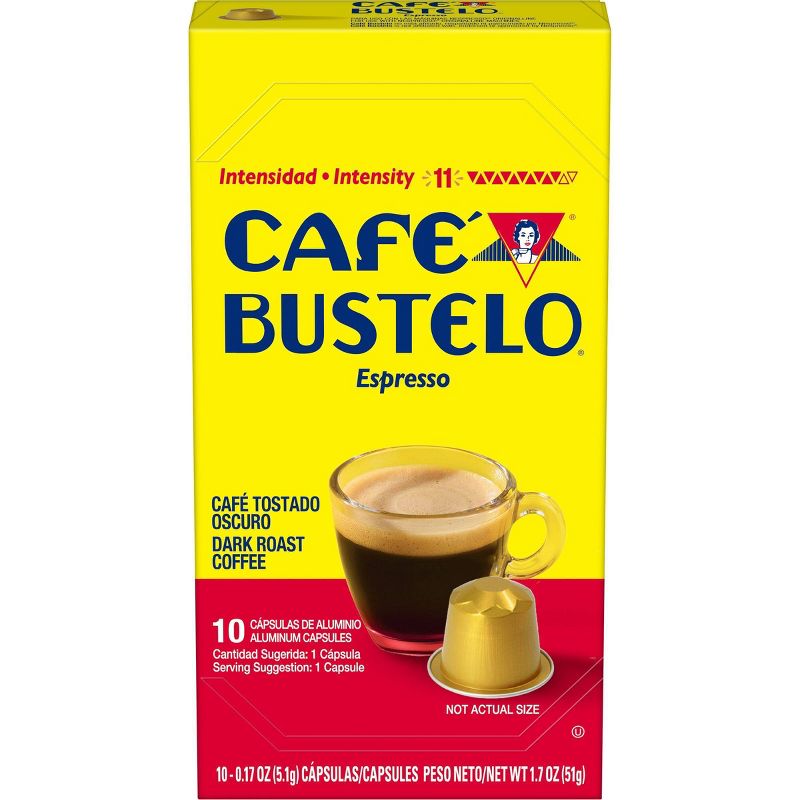 Cafe Bustelo Espresso Roast Coffee Pods - 10ct, 1 of 9