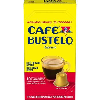 Cafe Bustelo Espresso Roast Coffee Pods - 10ct