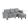 VASIP for families, apartments, dorms, bonus rooms, compact Spaces with lounge lounges, 3 seater, L-shaped design for the chaise - 4 of 4