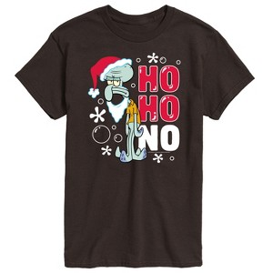 Men's - SpongeBob SquarePants - Ho Ho No Squidward Christmas Short Sleeve Graphic T-Shirt - 1 of 4