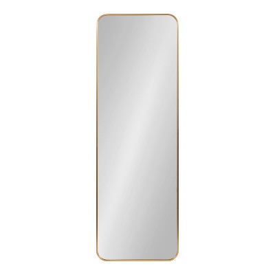 Zayda 48" Gold Aluminum Rectangular Wall Mirror